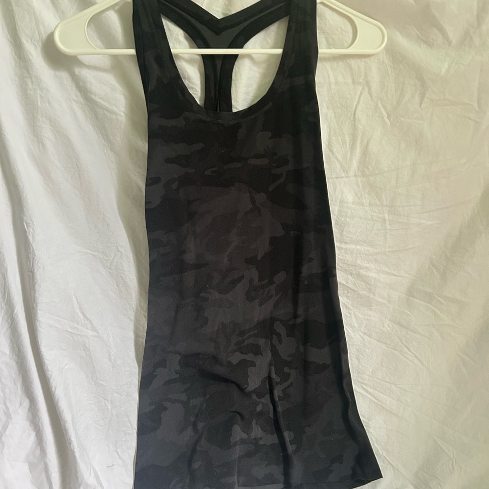Black Camouflage Lululemon Women's Tank Top